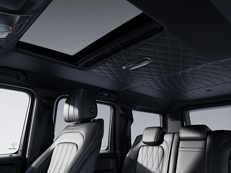 La Mercedes-Benz Classe G entièrement électrique avec le Pack Cuir intégral MANUFAKTUR.