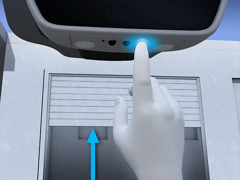 L'ouverture automatique de porte de garage dans la toute nouvelle Classe G.