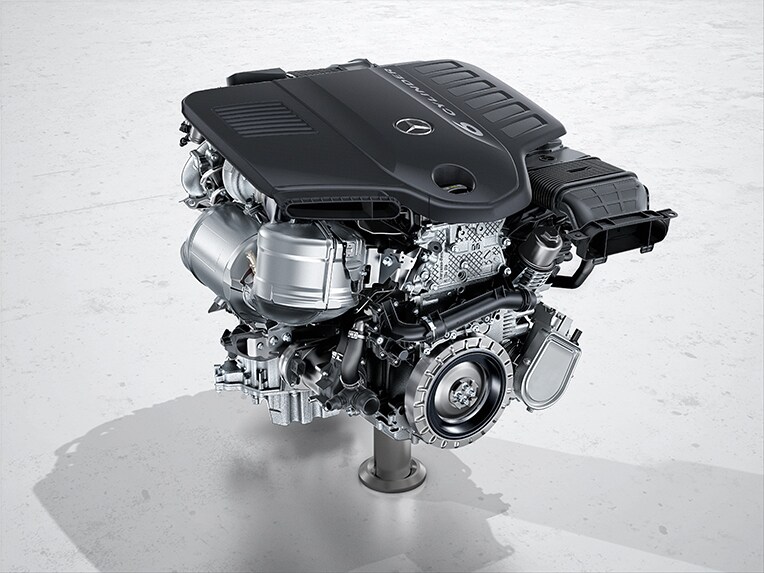 Moteur avec alternateur de démarrage intégré 48V de la Classe G de Mercedes-Benz.