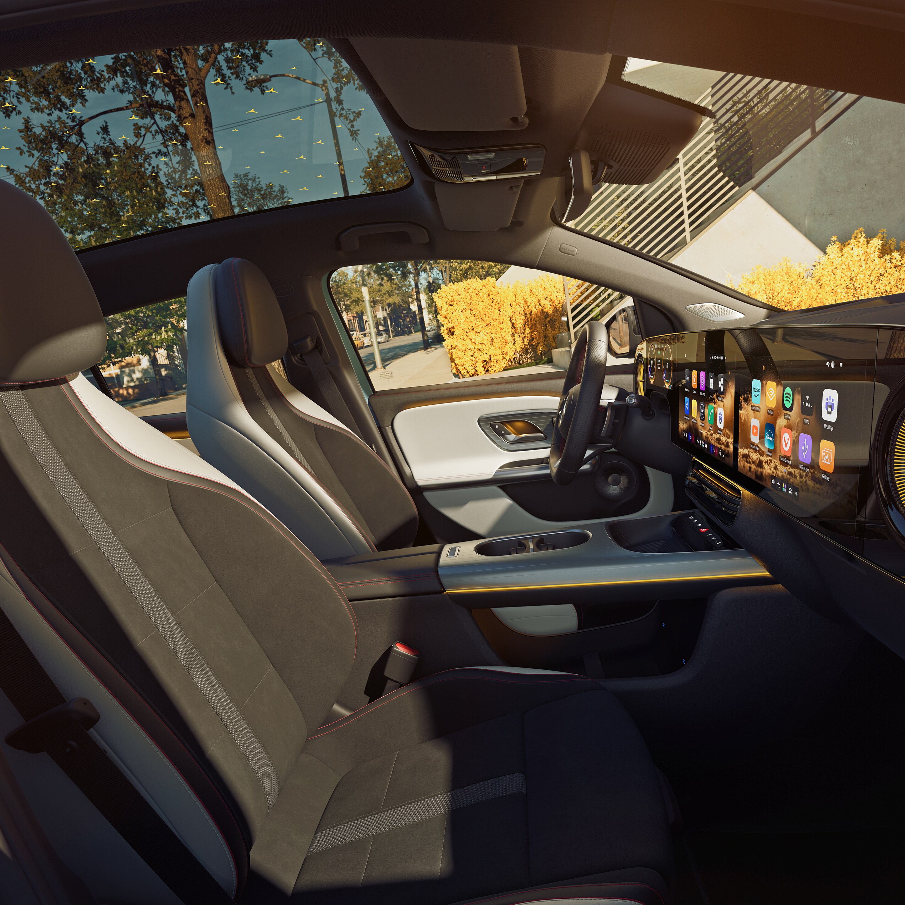 L'intérieur du tout nouveau GLA de Mercedes-Benz.