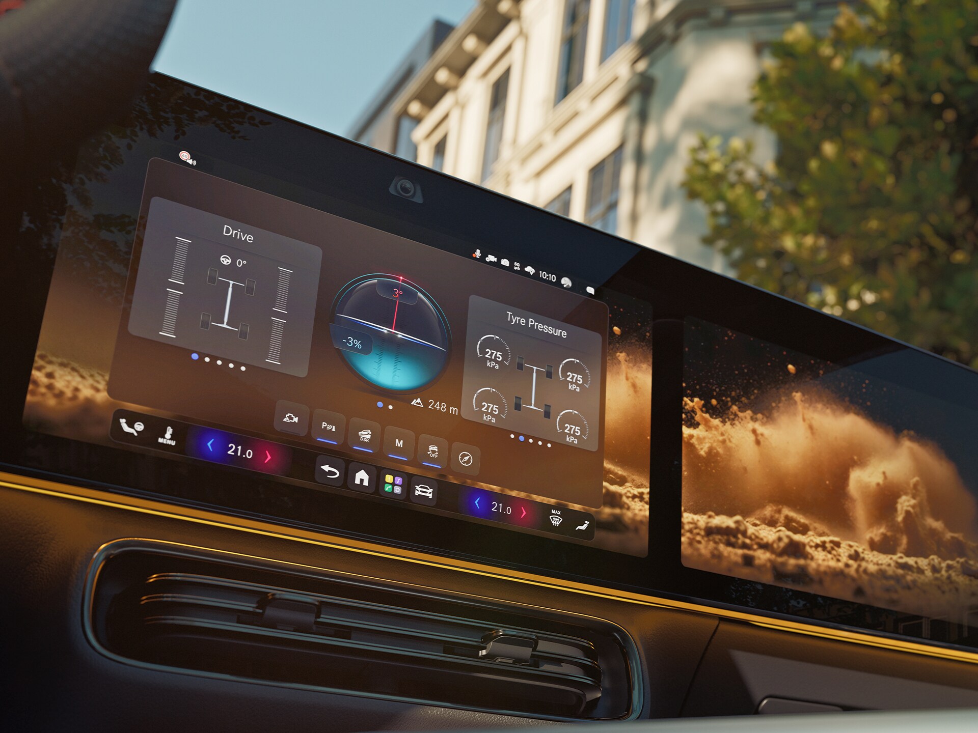 Le mode Terrain du tout nouveau GLA de Mercedes-Benz.