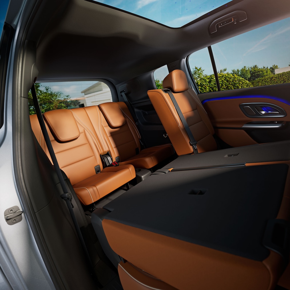 L'intérieur du tout nouveau GLB électrique.