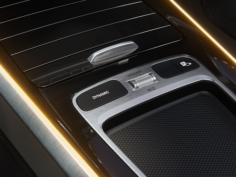 Un écran dans le nouveau Mercedes-Benz GLB avec la sélection DYNAMIC SELECT.