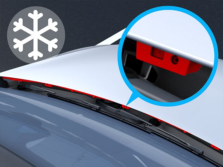 Le lave-glace chauffant du GLB de Mercedes-Benz.