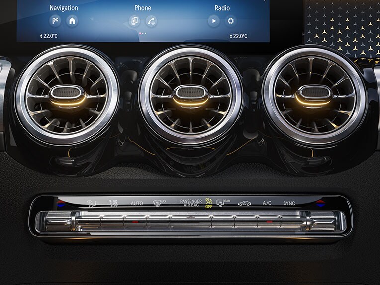 La climatisation automatique THERMOTRONIC dans le GLB de Mercedes-Benz.