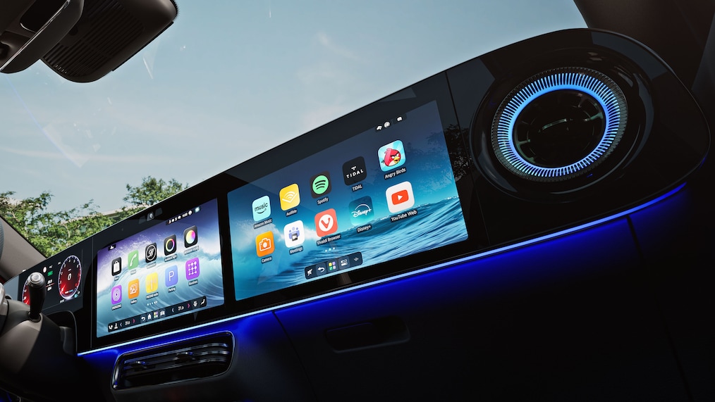 Le programme de conduite Terrain Mode dans le nouveau GLB de Mercedes-Benz.
