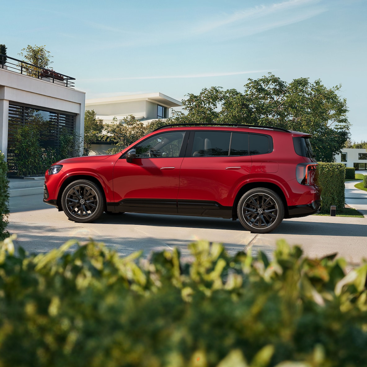 L'extérieur de la Mercedes-Benz GLB.