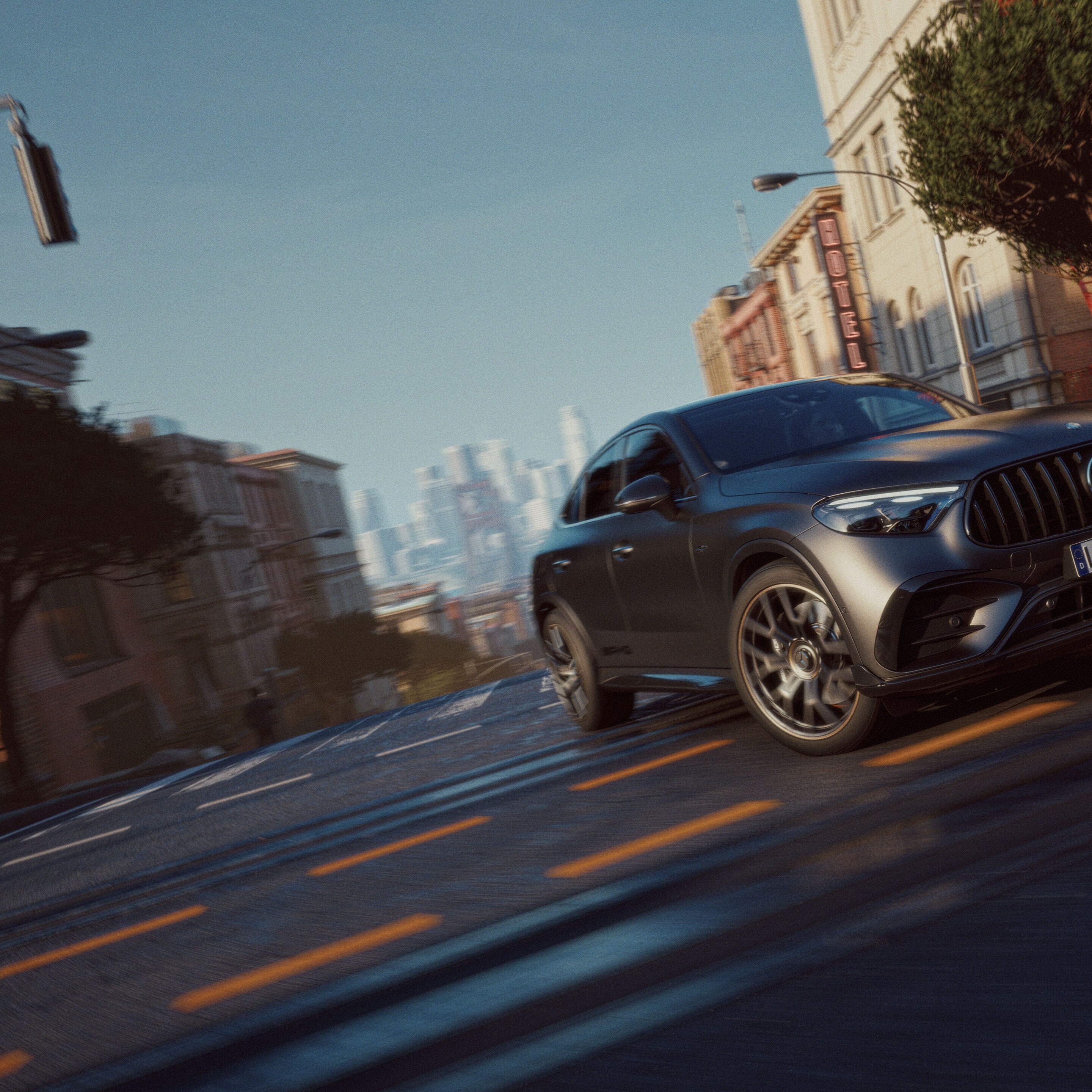 L'extérieur de la nouvelle Mercedes-AMG GLC Coupé.