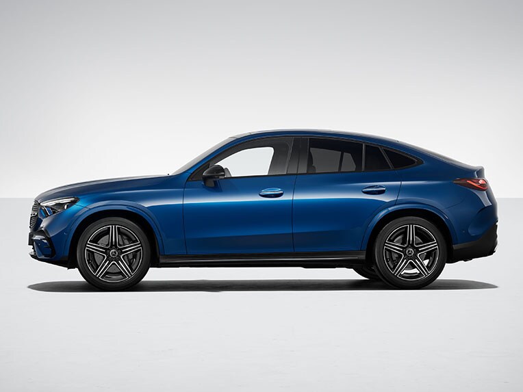 Le train de roulement sport et la direction de l'essieu avant du Mercedes-Benz GLC Coupé.