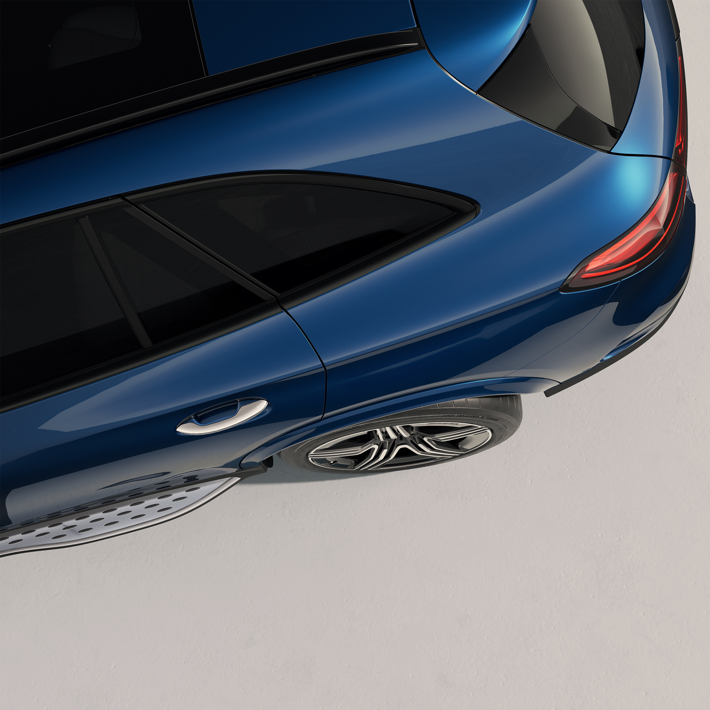 Le châssis de la Mercedes-Benz GLC.