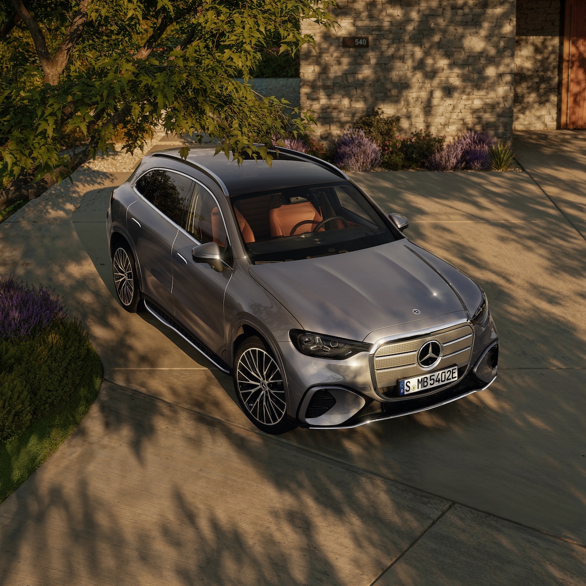 L'extérieur du nouveau GLC avec technologie EQ de Mercedes-Benz.