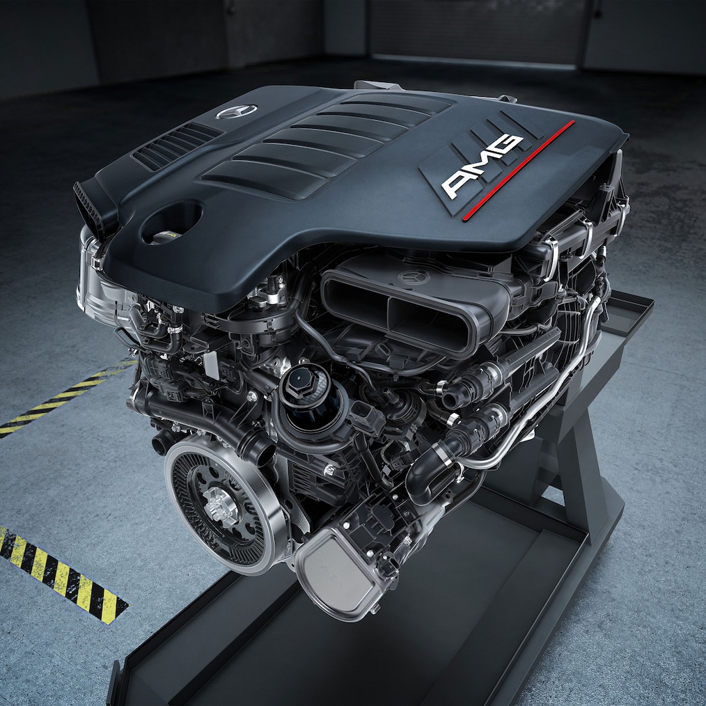 Le moteur AMG de la Mercedes-AMG GLE Coupé.