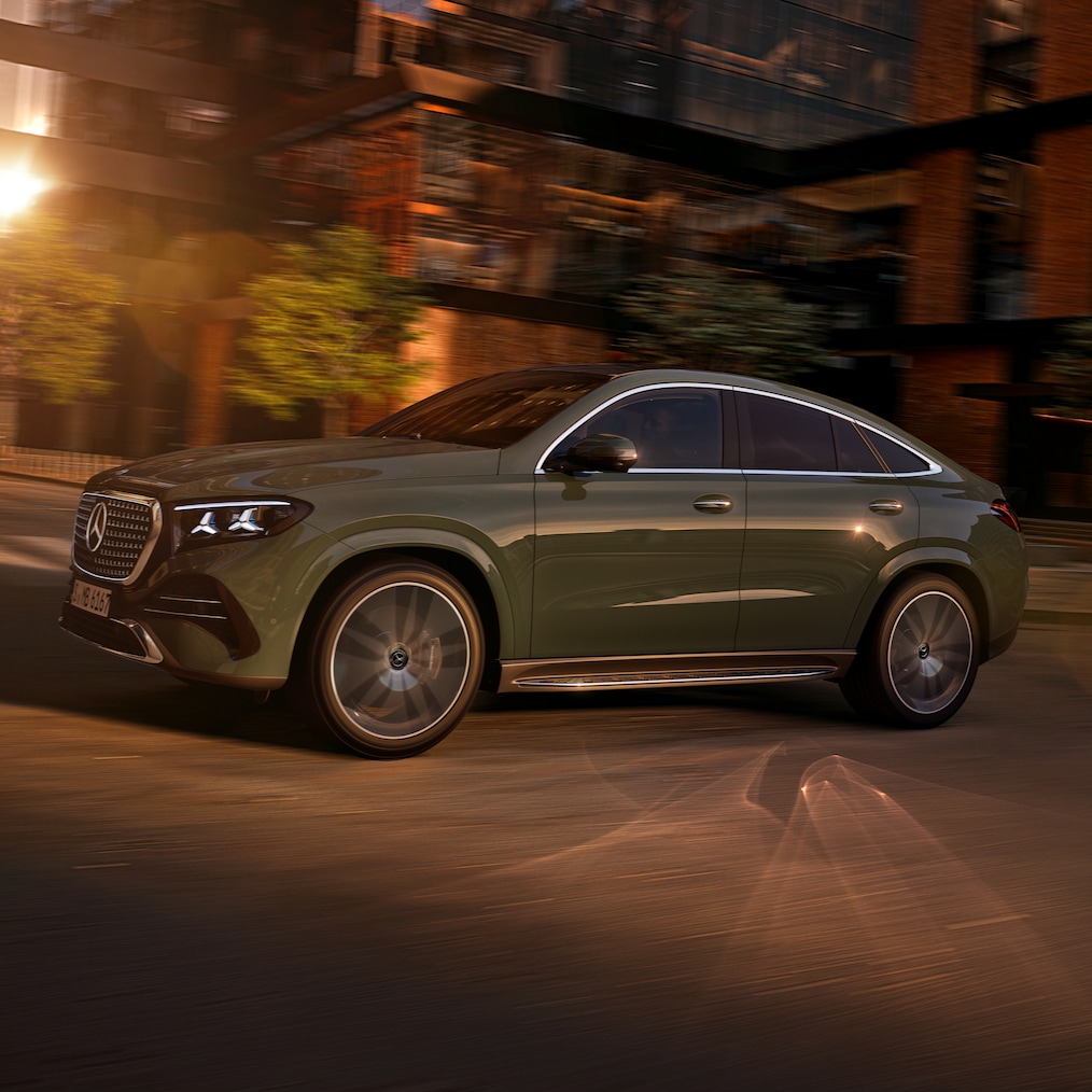 Le nouveau GLE Coupé de Mercedes-Benz avec AMG Line.