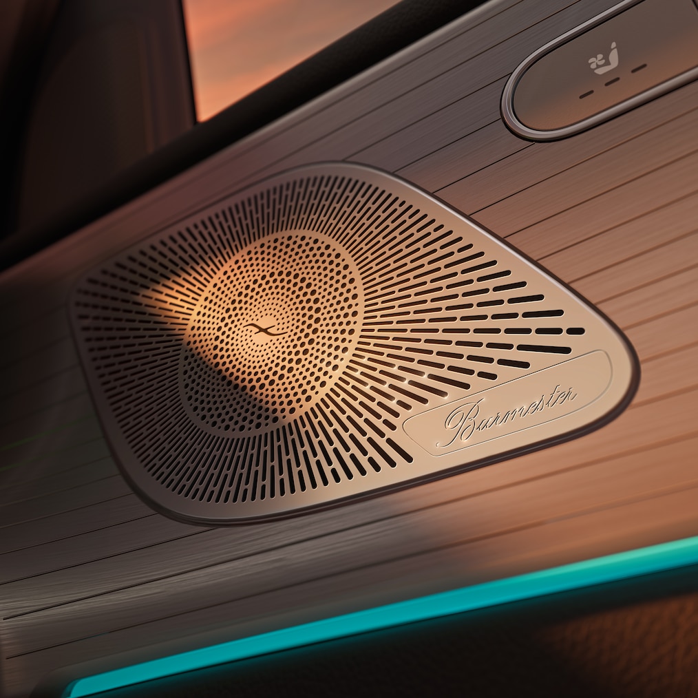Le système de sonorisation surround Burmester® 3D en option de la Mercedes-Benz GLE Coupé.