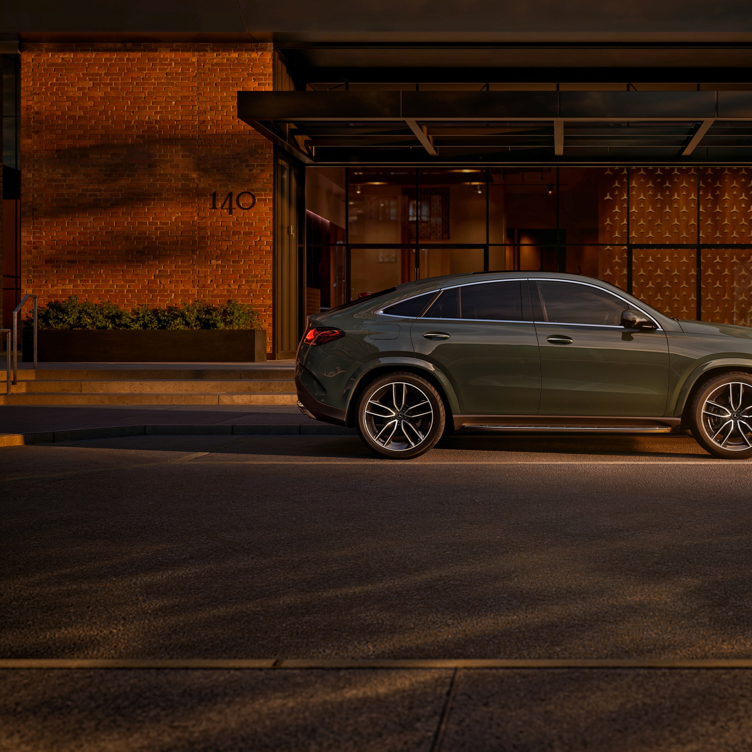 L'extérieur du nouveau GLE Coupé.