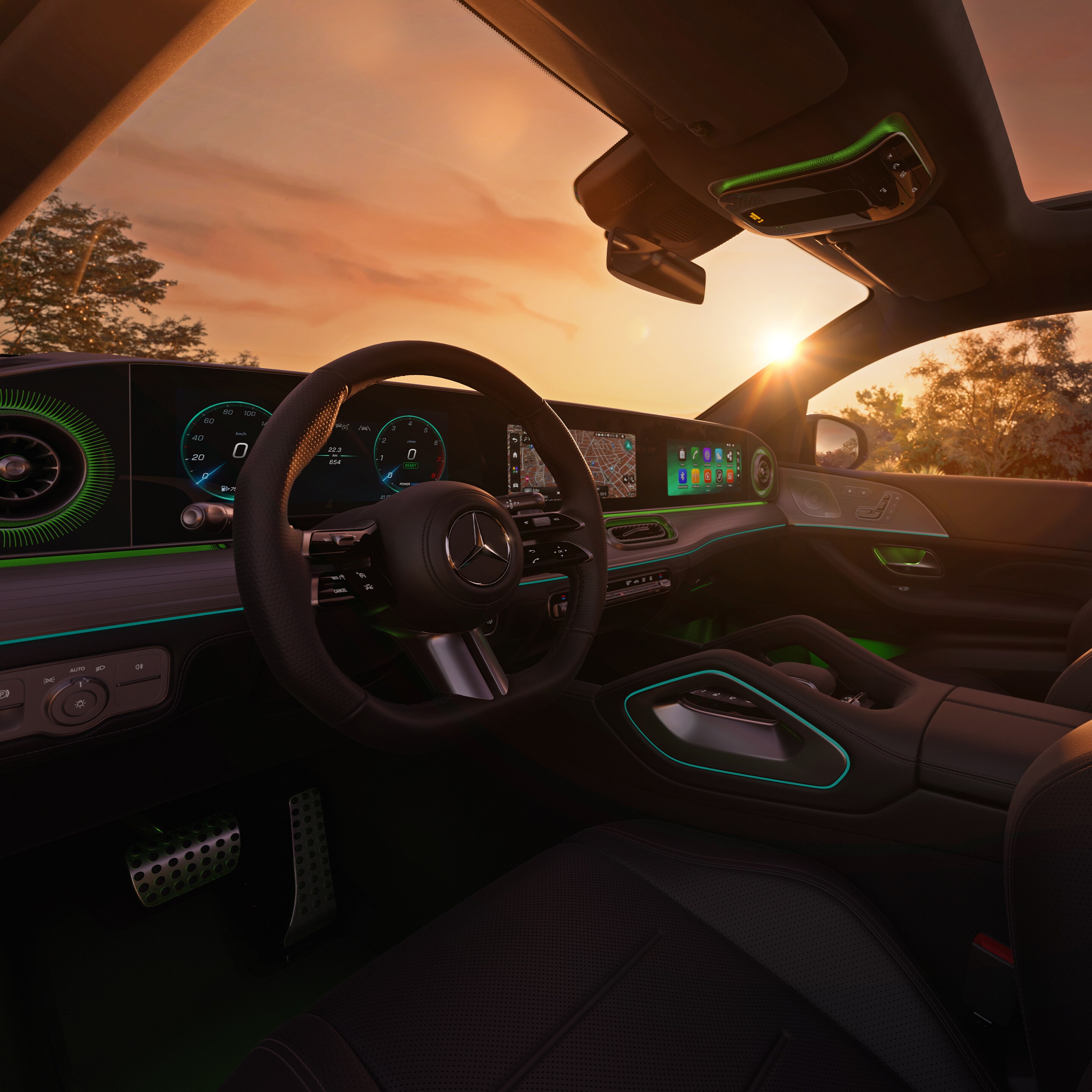 L'intérieur du nouveau GLE Coupé.