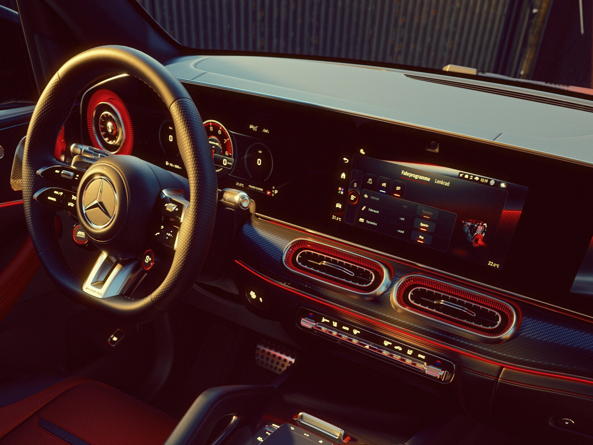 Le volant Performance AMG dans la nouvelle Mercedes-AMG GLE&nbsp;63&nbsp;S SUV.