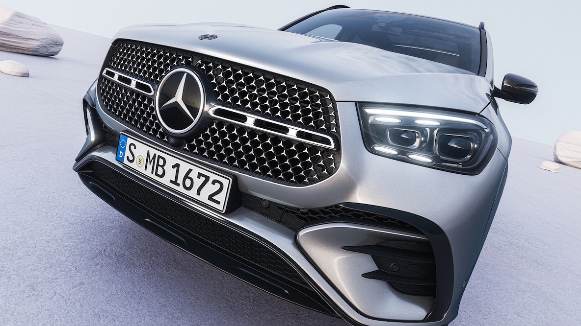 L'intérieur de la Mercedes-Benz GLE.