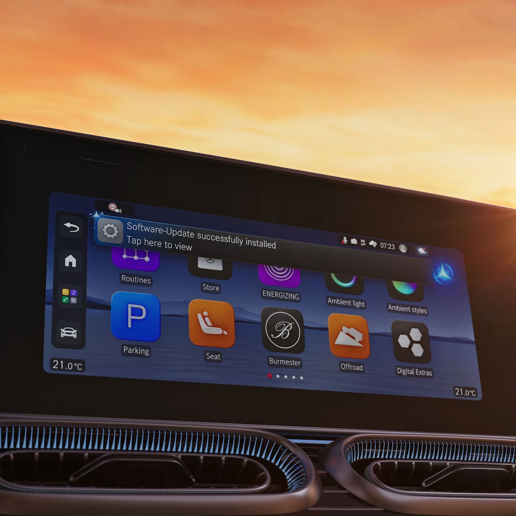 Le système d'exploitation Mercedes-Benz Operating System (MB.OS) du nouveau GLE de Mercedes-Benz.