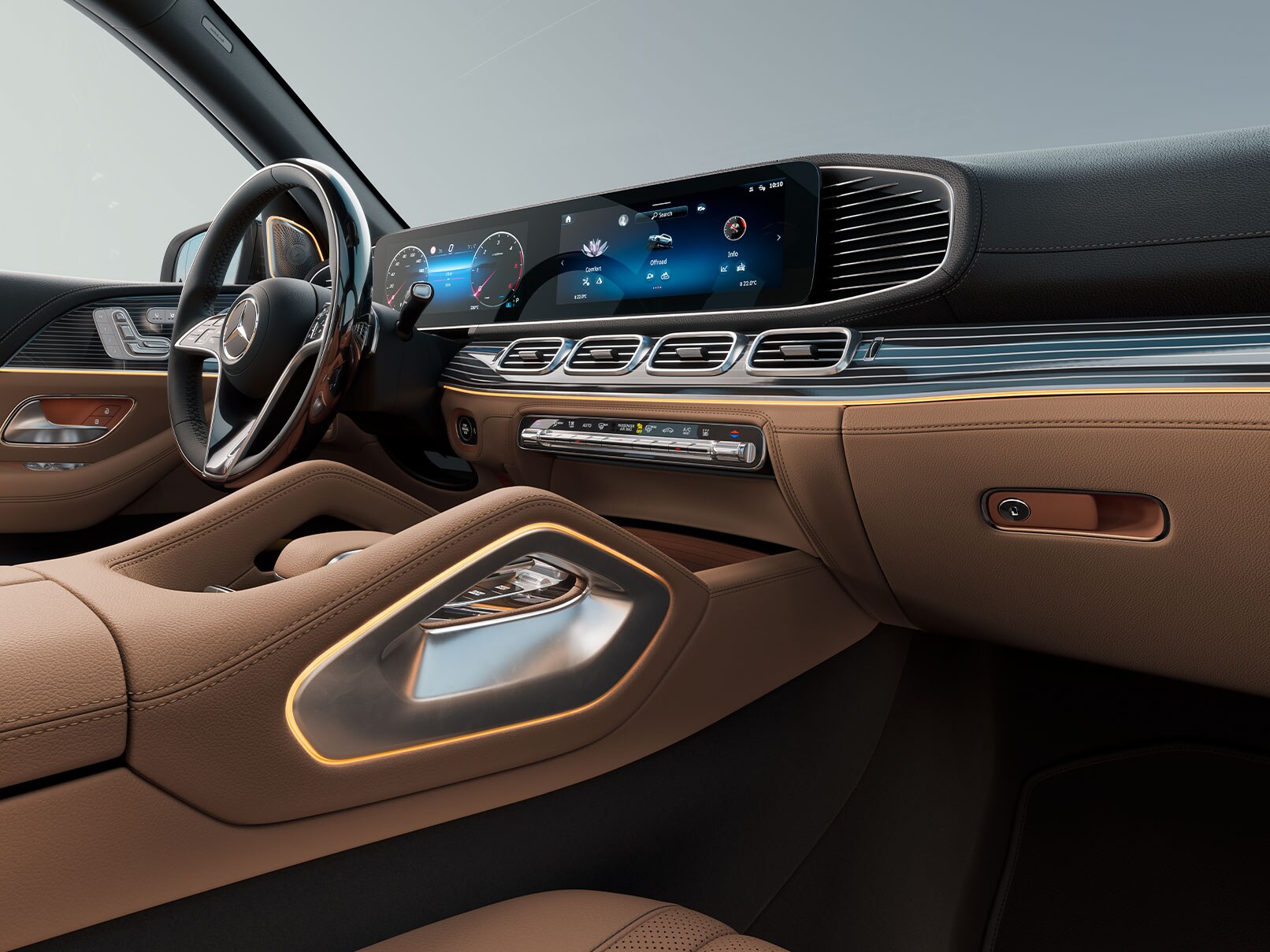Eléments de design SUV du nouveau GLS de Mercedes-Benz.