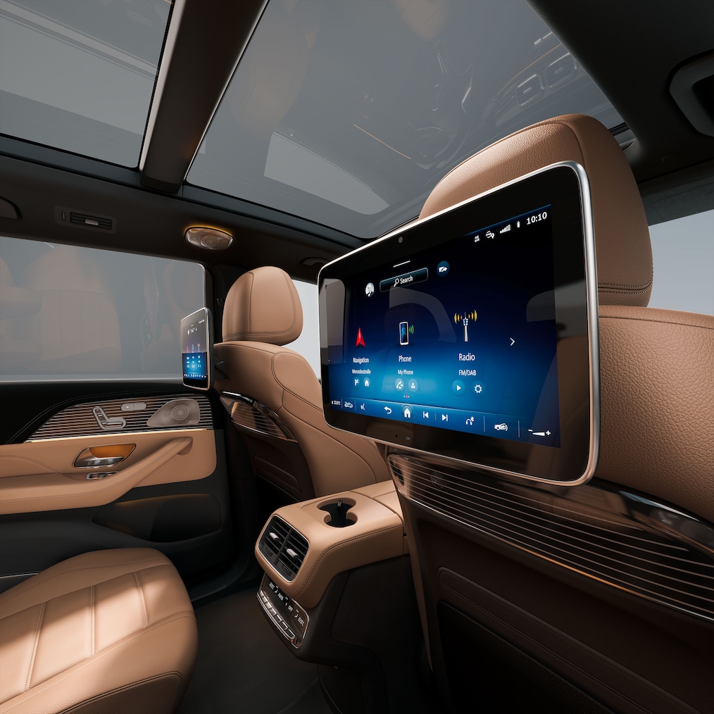 L’habitacle du GLS de Mercedes-Benz.