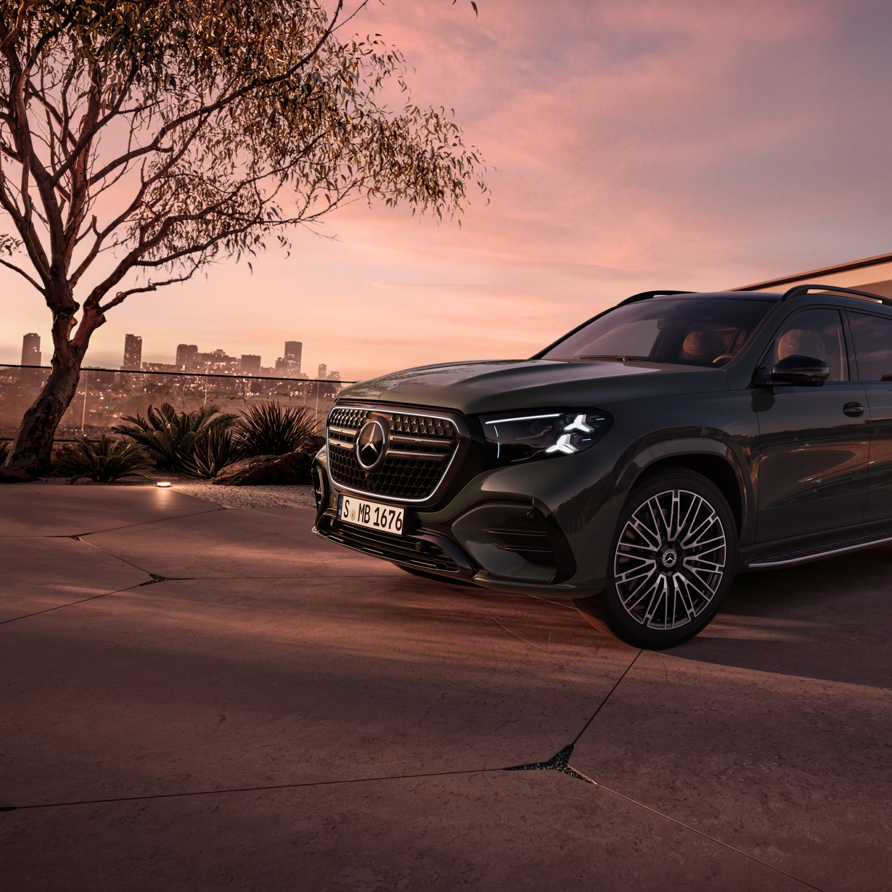 L’extérieur du nouveau GLS de Mercedes-Benz.