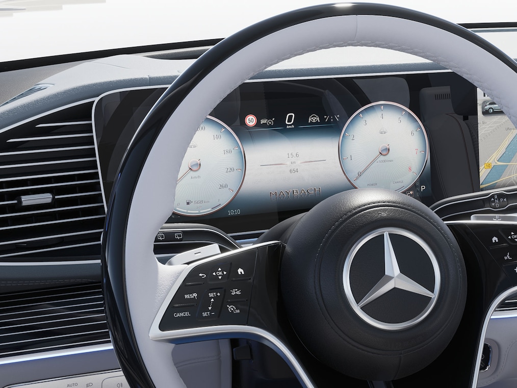 Vue de dessus de l'exclusive jante Maybach R53.