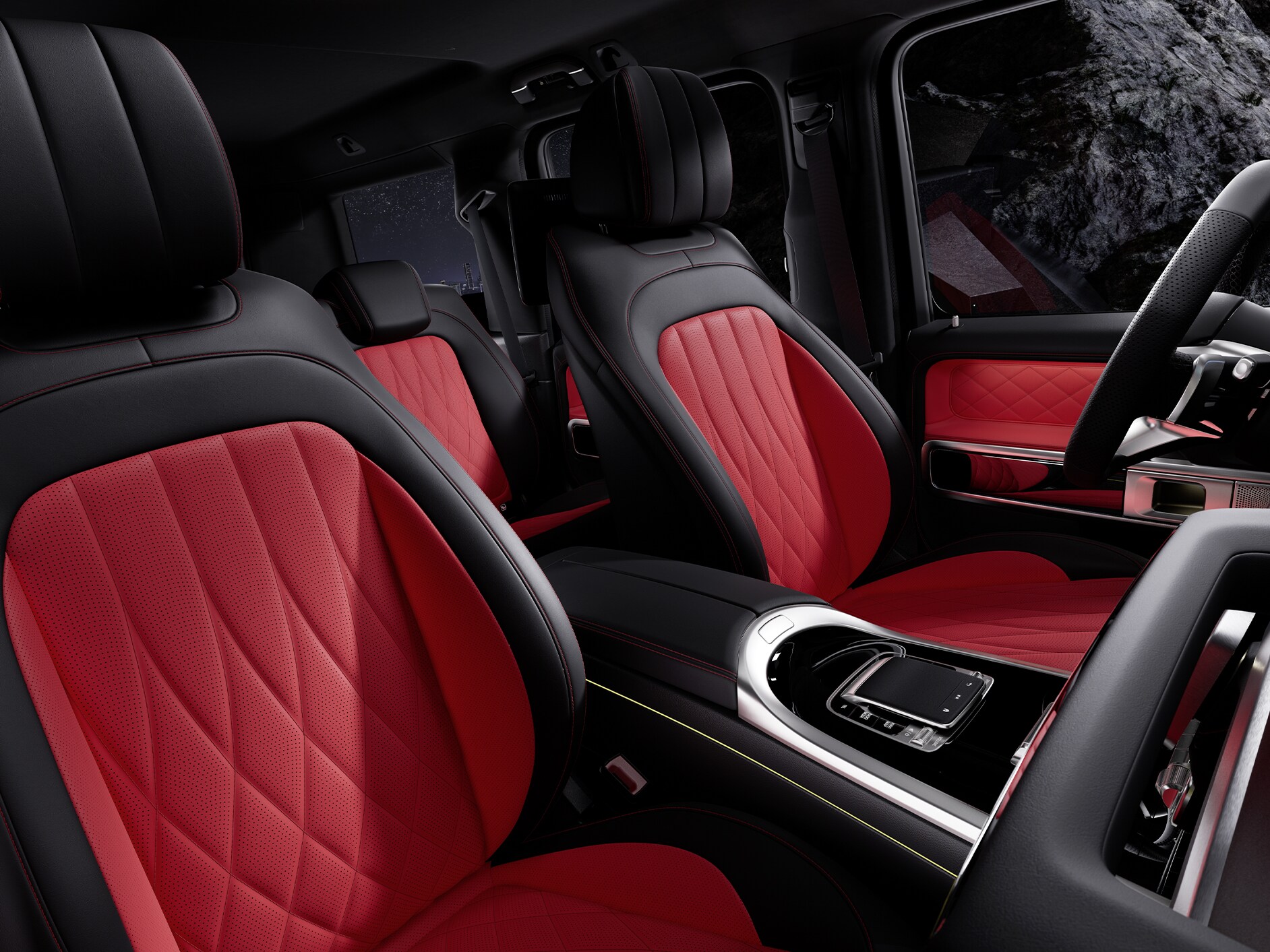 L’intérieur de la Mercedes-Benz Classe&nbsp;G.