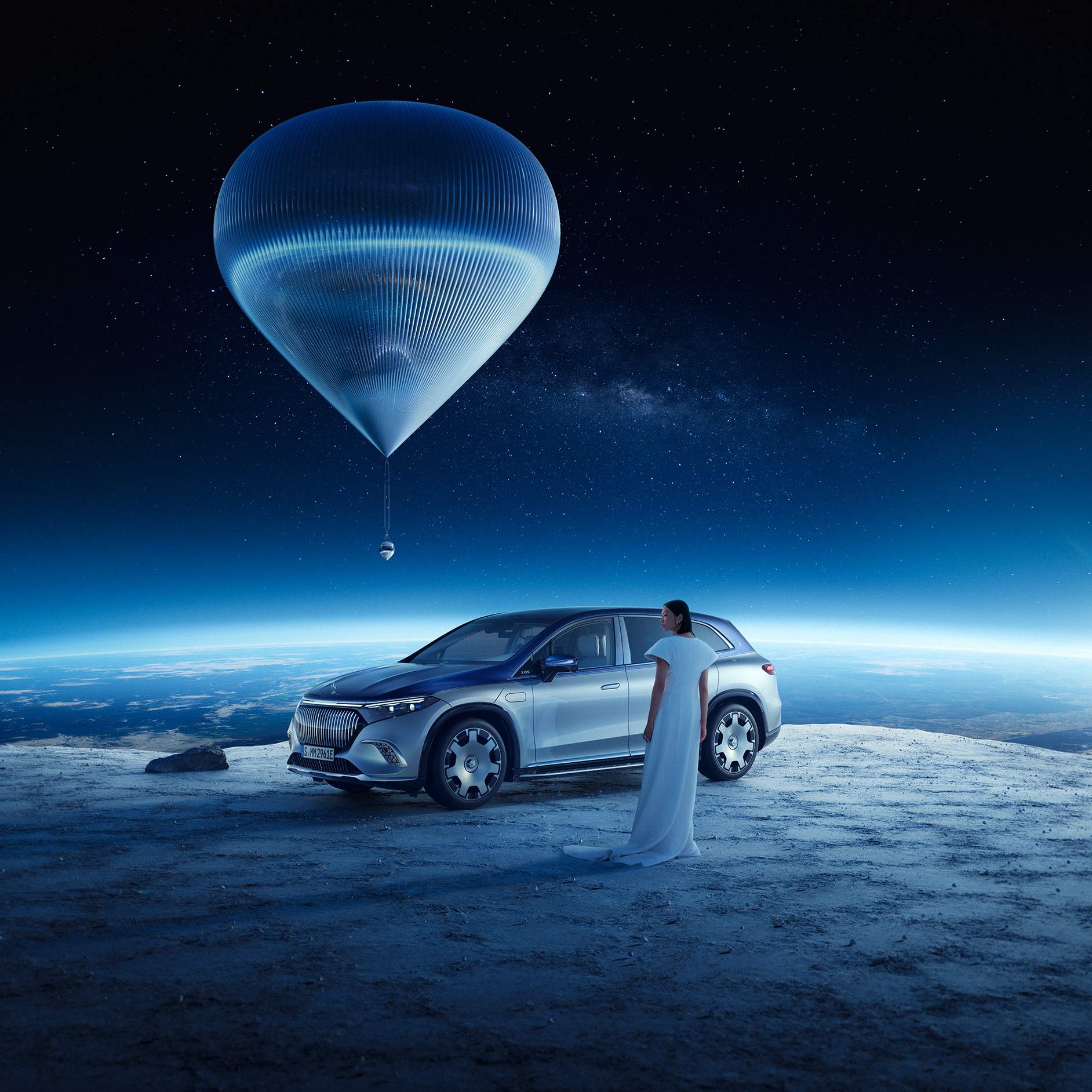 Collaborations | Marque | Mercedes-Maybach La collaboration de Mercedes-Maybach X Space Perspective.