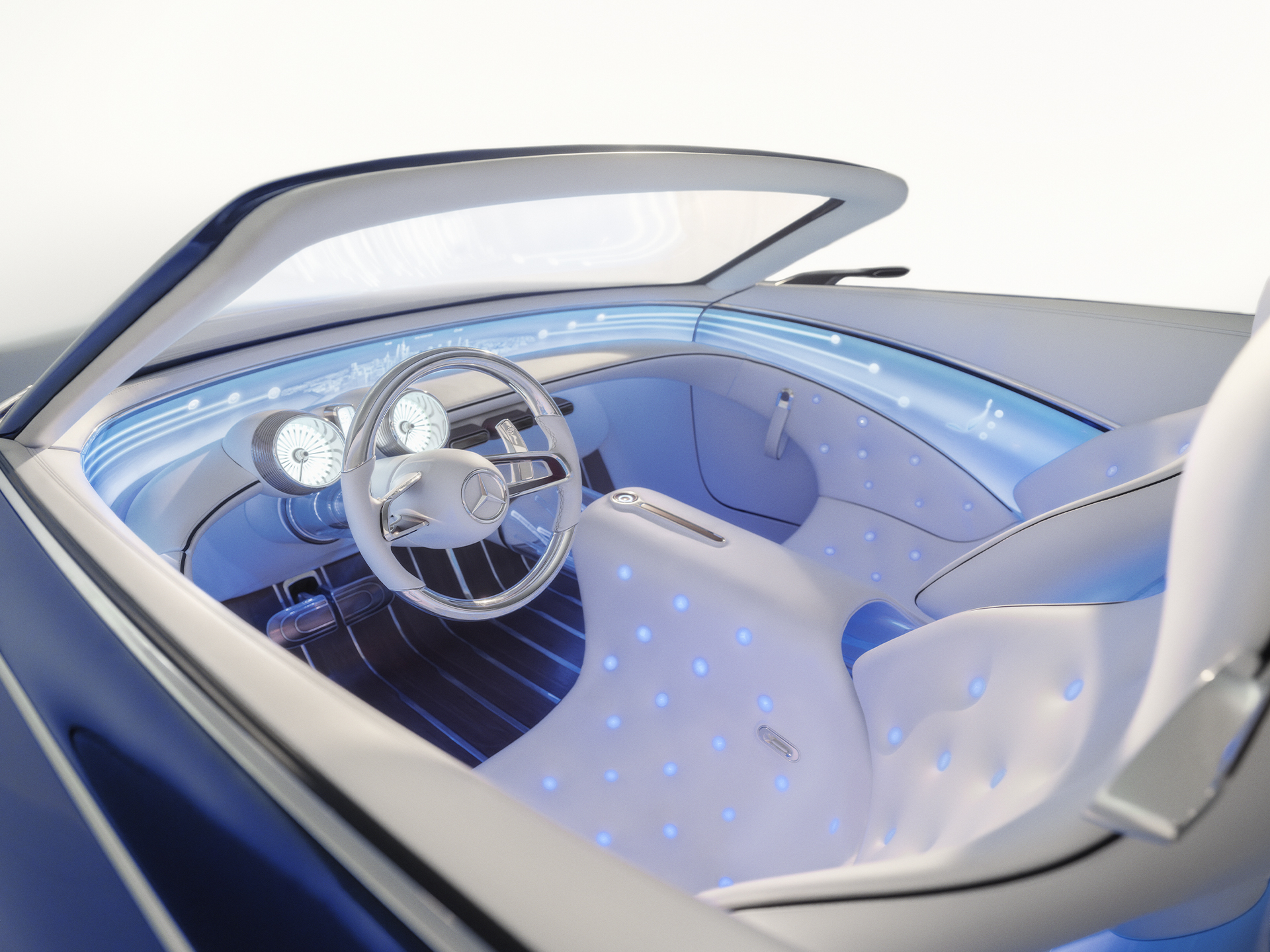 Avenir | Marque | Mercedes-Maybach Une vision de l'intérieur d'une Mercedes-Maybach à l'avenir.