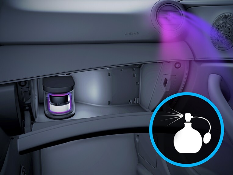 Une illustration du Pack AIR-BALANCE de la Mercedes-Maybach EQS SUV.