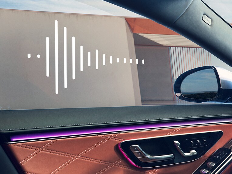 L’habitacle de la Mercedes-Maybach Classe S.
