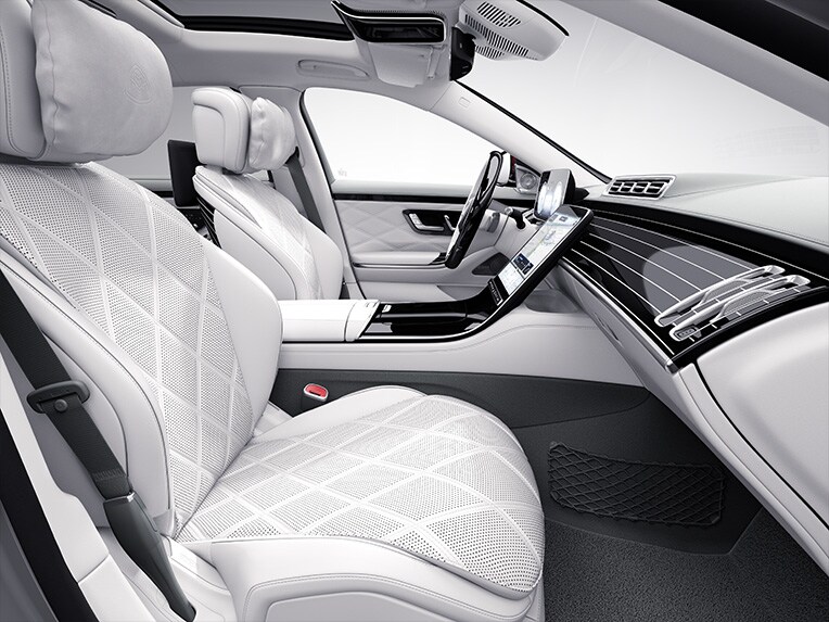 L’intérieur de la Mercedes-Maybach Classe S avec le pack Exclusif.