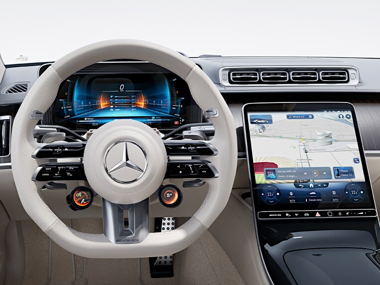 Le fonctionnement du pack Assistance à la conduite de la Mercedes-AMG S 63 E PERFORMANCE Berline.