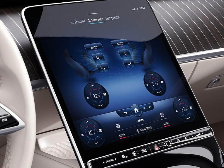 La Mercedes-Benz Classe S Berline avec climatisation automatique THERMOTRONIC à l'arrière.