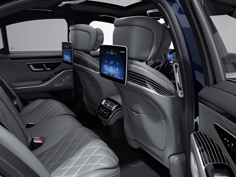 L'intérieur de la Mercedes-Benz Classe S Berline avec le Pack d'inserts décoratifs Exclusif.