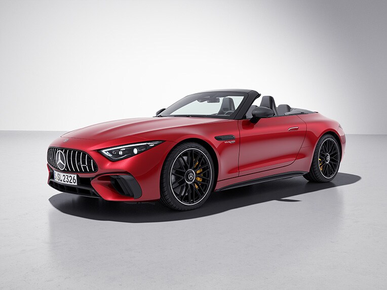 L'extérieur de la Mercedes-AMG SL Roadster avec Pack Carbone Extérieur AMG.