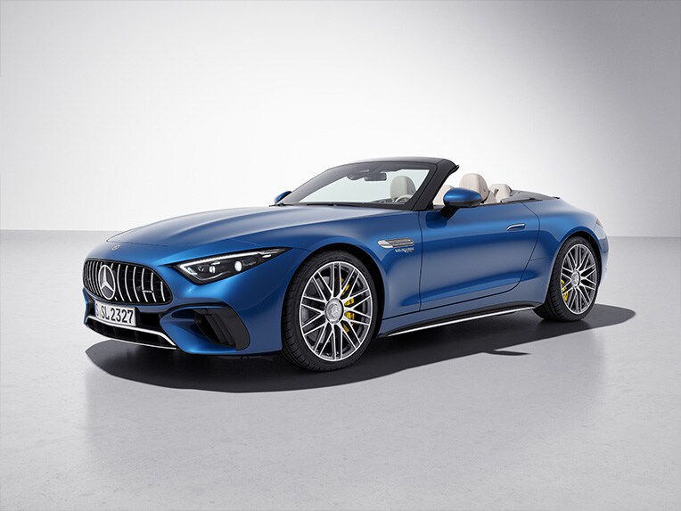 L'extérieur de la Mercedes-AMG SL Roadster avec le Pack Chrome Extérieur AMG.