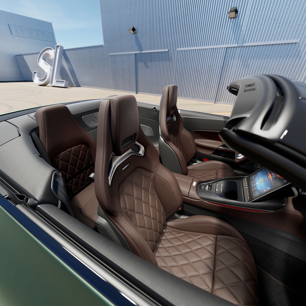 L'habitacle de la Mercedes-AMG SL&nbsp;63&nbsp;S E&nbsp;PERFORMANCE.