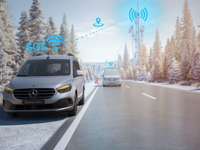 Le système d’appel d’urgence Mercedes-Benz de la Classe T.