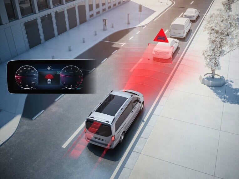 Le freinage d'urgence assisté actif peut vous aider à éviter les accidents avec d'autres usagers de la route ou à en atténuer les conséquences.