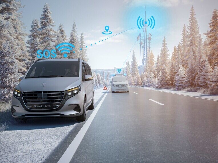 Le système d’appel d’urgence Mercedes-Benz peut vous faire gagner du temps en cas d’urgence.