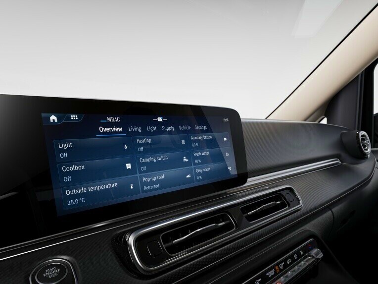 Mercedes-Benz Advanced Control (MBAC) fait de votre Classe V Marco Polo un Smart Home mobile.