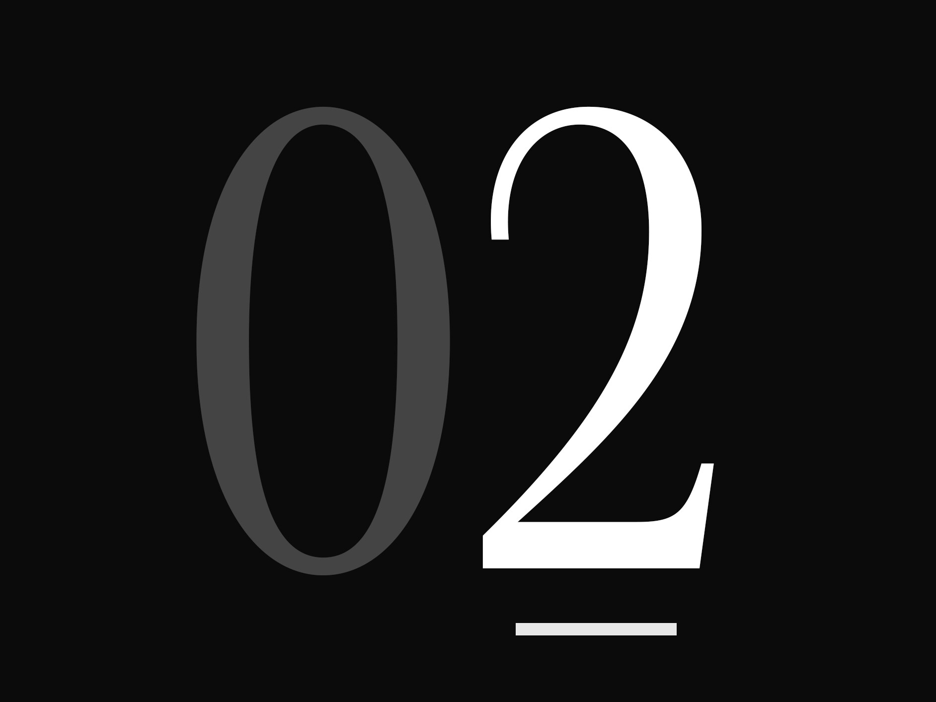 Un grand chiffre « 02 »
