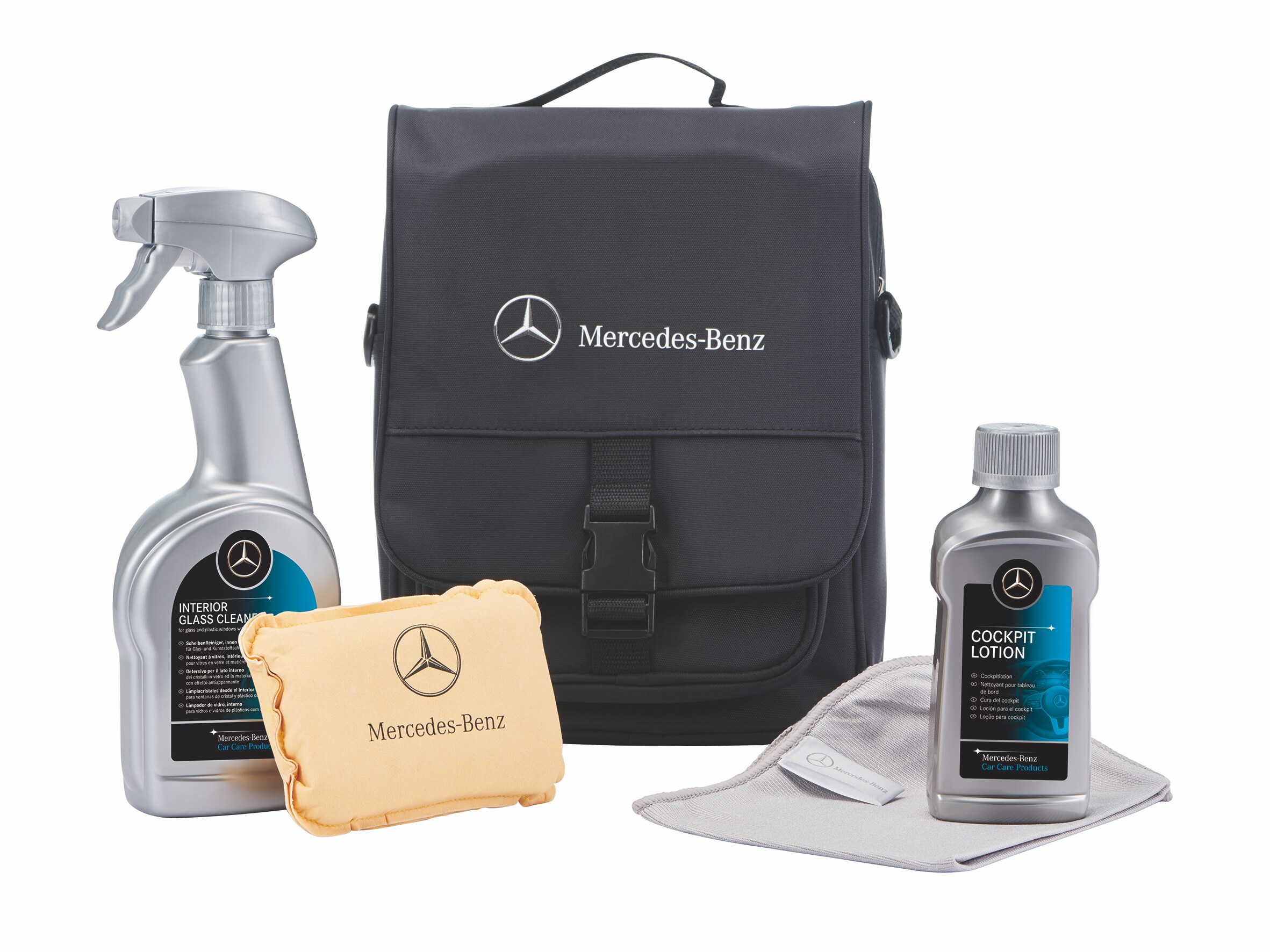 Le kit d’entretien pour l’habitacle Mercedes-Benz.