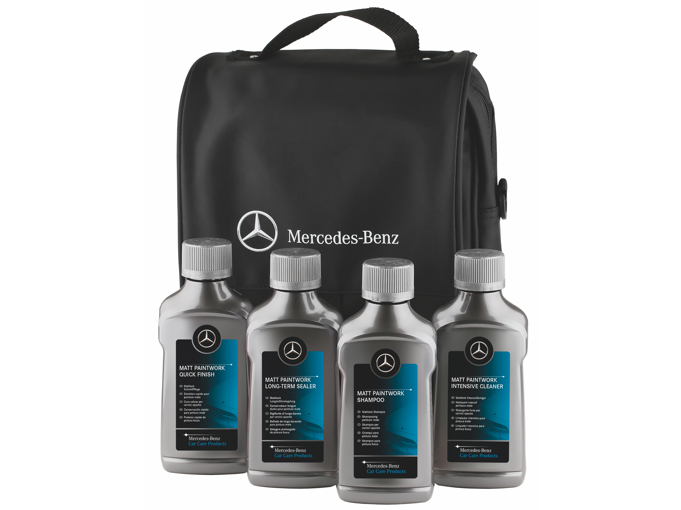 Le kit d’entretien pour peinture mate Mercedes-Benz.