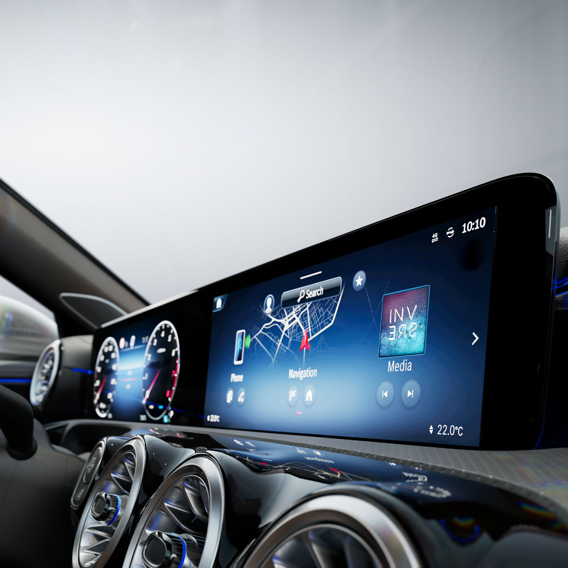 Vue d'ensemble des modèles | Système multimédia MBUX | Mercedes-Benz L'intérieur d’une Mercedes-Benz.