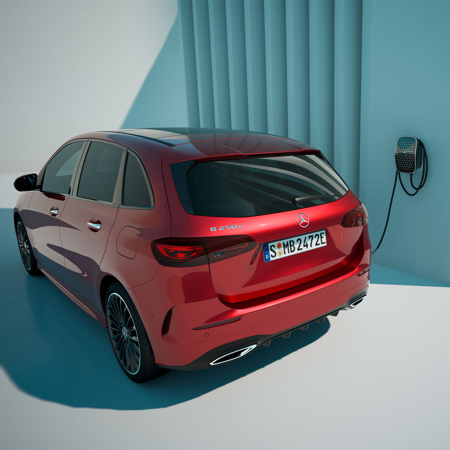 Possibilités de recharge | Hybrides rechargeables | Mercedes-Benz La Mercedes-Benz Classe A vue de trois quarts arrière.