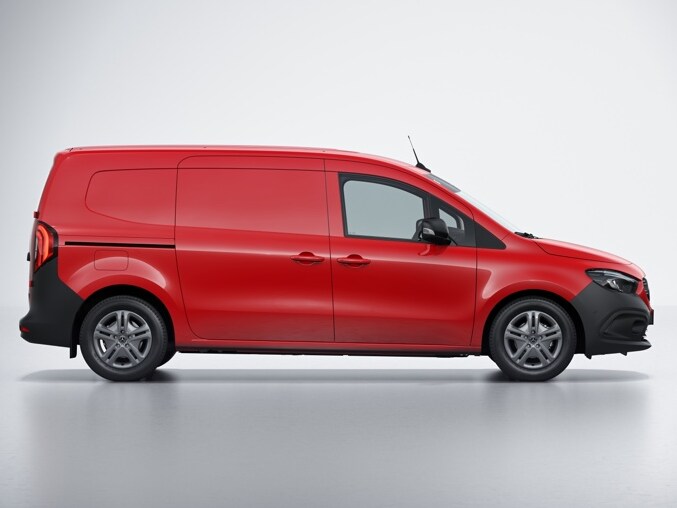 Mercedes Citan fourgon rouge : Long