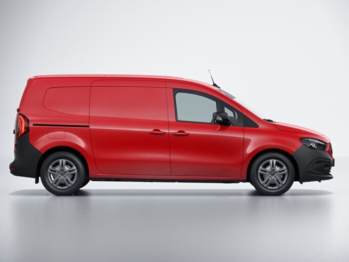 Mercedes Citan fourgon rouge : Long
